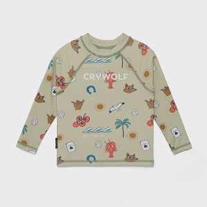CRYWOLF BABY RASH Vest - Lucky Days Sage