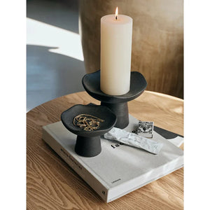 BROSTE Candleholder Momo Short - Matt Black