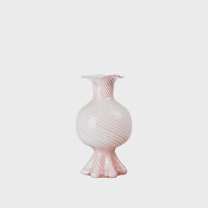 BROSTE Vase Mella - Fairy Pink/Off White