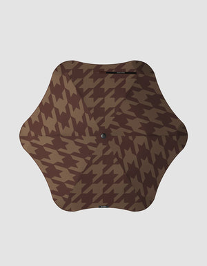 Blunt Metro Umbrella - Houndstooth COCOA