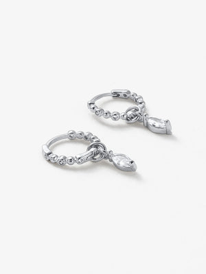 ZAFINO Bridie Mini Huggie - Silver 7694