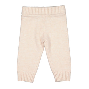 Burrow & Be Baby Knit Pants - Ivory Blush