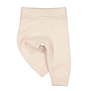 Burrow & Be Baby Knit Pants - Ivory Blush