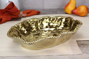 Pampa Bay Monaco Serving Bowl Gold porcelain