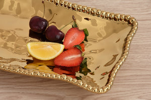 Pampa Bay Monaco - Rectangular Serving Piece Gold rectangular tray