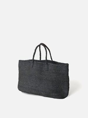 CITTA DESIGN Sisal Oval Basket - Charcoal