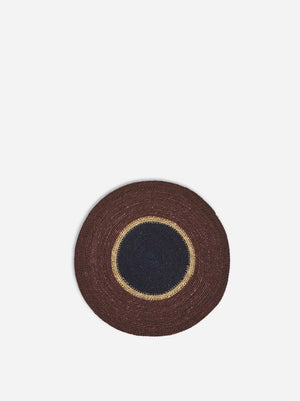 CITTA Pinto Placemat 34cm - Mulberry/Blue Black