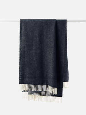 CITTA Wool Throw - Navy