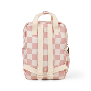 Crywolf MINI BACKPACK Pink Check Pink and white checkered bag