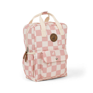 Crywolf MINI BACKPACK Pink Check Pink and white checkered bag
