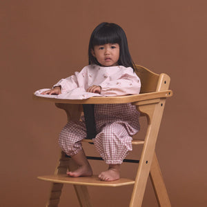 CRYWOLF MUCK-ABOUT APRON Pony Club Pink long-sleeve bib with animal pattern