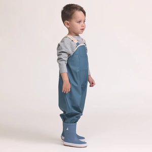 Crywolf Child Kids Rain Overalls Highland Blue