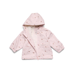 Crywolf Child BABY WANDER JACKET Pony Club Pink children's jacket with animal prints