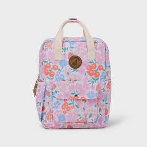 CRYWOLF MINI BACKPACK Berry Garden Floral patterned backpack