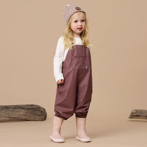 Crywolf Kids Rain Overalls Mauve