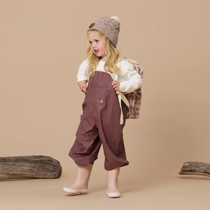 Crywolf Kids Rain Overalls Mauve