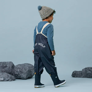 Crywolf Kids Rain Overalls Indigo