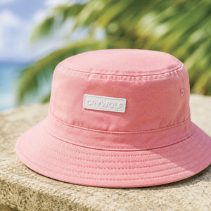 Crywolf Kids Sun REVERSIBLE BUCKET HAT Flamingo Stripe