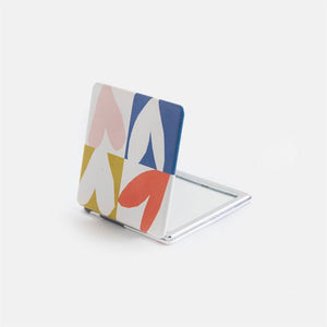 Caroline Gardner - Multi Checkmate Hearts Square - Pocket Mirror