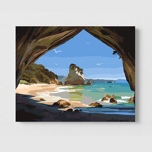 Paint By Number Kit - Cathedral Cove