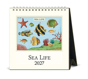 Cavallini & Co - Sea Life - 2027 Desk Calendar