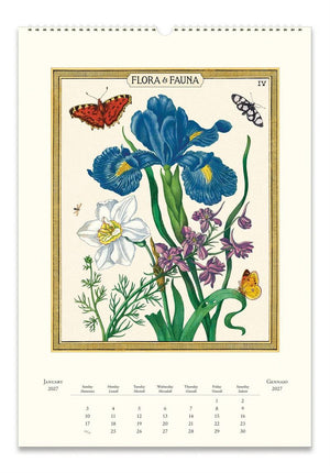 Cavallini & Co - Flora & Fauna - 2027 Wall Calendar