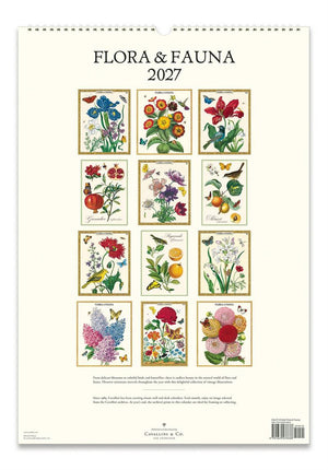 Cavallini & Co - Flora & Fauna - 2027 Wall Calendar