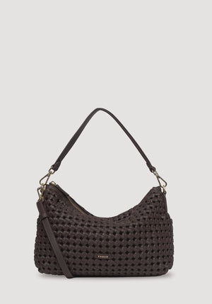 SABEN SS26 Claudia Shoulder Bag - Cacao Braid Leather