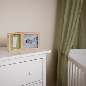 Petit Artichaut Clay Keepsake with Photo Double Frame - Olive Tree