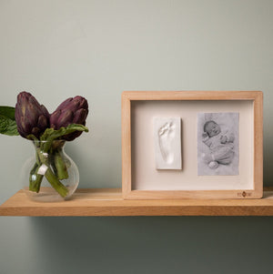 Petit Artichaut Clay Keepsake with Photo Frame - Ivy Grey