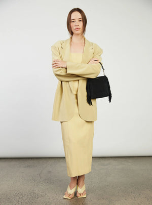 SABEN Coco Mini Bag - Black Suede Fringe