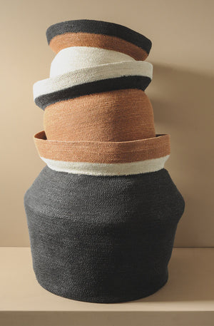 Bianca Lorenne Woven Contenere Black/Tan/Natural Basket