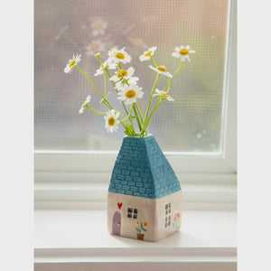Natural Life Cottage Bud Vase - Turquoise Cottage