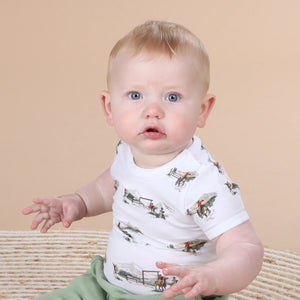 Little bee by dimples Baby Cotton Bodysuit - Cowboys