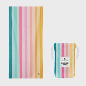 DOCK & BAY Beach Towel Summer Collection L Coastal Candy Colorful striped quick dry towel