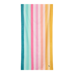 DOCK & BAY Beach Towel Summer Collection L Coastal Candy Colorful striped quick dry towel