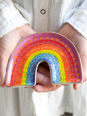 Natural Life Rainbow Trinket Dish