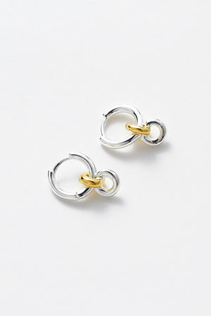 ZAFINO 7353 Daisy Earrings - Gold/Silver