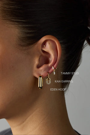 Zafino Australia Eden Hoop Essential Earrings - Silver