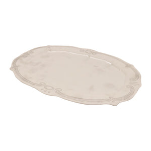 Melamine French Grey Oval Platter - Le Forge