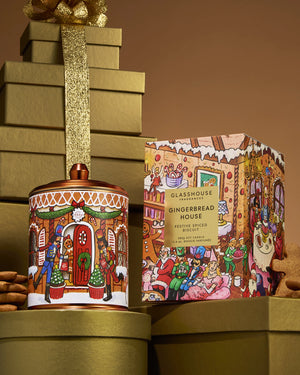 Gingerbread House scented candle by Glasshouse Fragrances