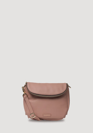SABEN SS26 Fifi Crossbody - Rosewater dusty pink leather crossbody bag