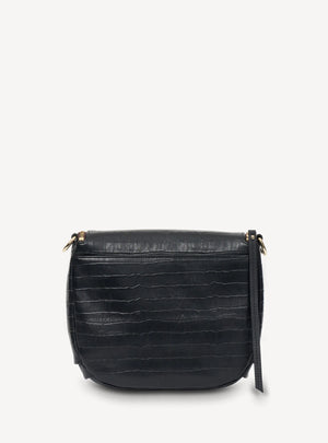 SABEN Fifi Crossbody - Black Croc Bag