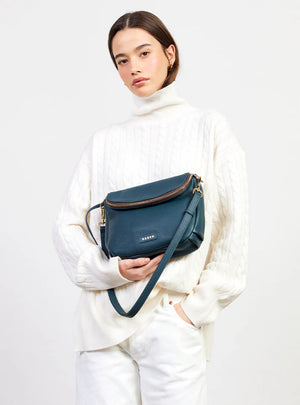 SABEN Fifi Crossbody - Hunter Green Leather Bag