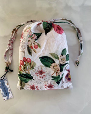 Blazing Daisy Fleur Kimono Robe White Floral print