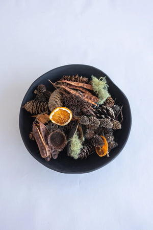 Studio Hart Teak Organic Bowl Wooden Black