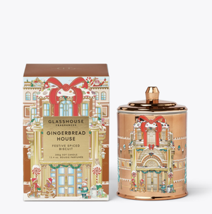 Glasshouse Fragrances Gingerbread House candle GF Christmas Candle 380g