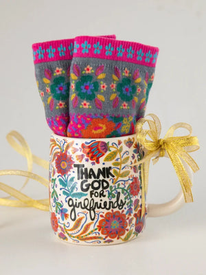 Natural life Mug & Socks Set - Girlfriends
