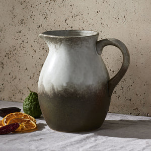 Grand Designs Dusk Stoneware Jug 1.5L Cream & Brown 13.1x17.5x18cm