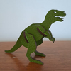Abstract Design Green T-Rex A5 Medium Tyrannosaurus Rex dinosaur toy figure